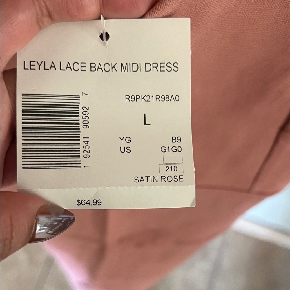 G by Guess Blush Pink Midi Dress - Picture 2 of 4